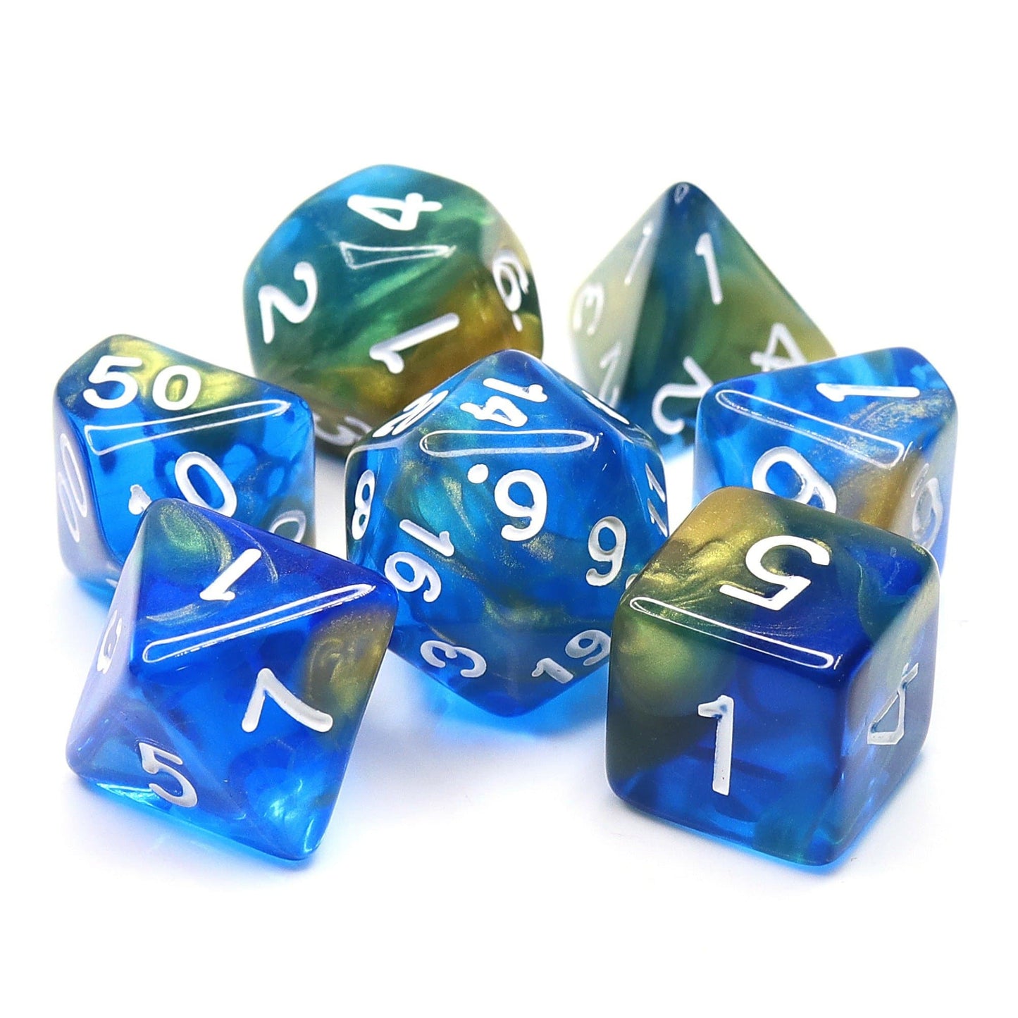 RPG Dice | "Night Sky" | Set of 7