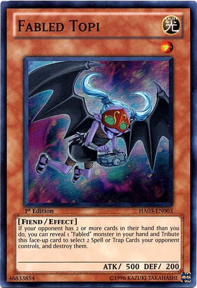 Fabled Topi [HA03-EN003] Super Rare