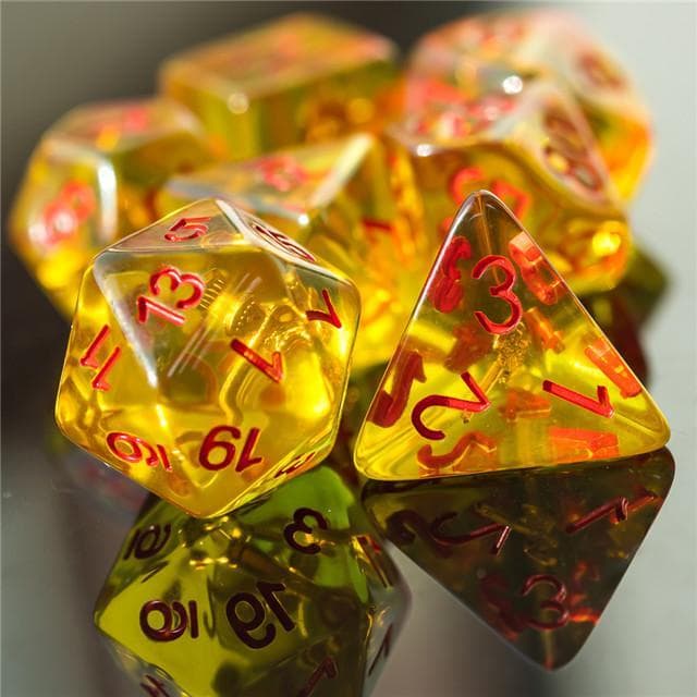 RPG Dice | "Barbarian's Axe" | Set of 7