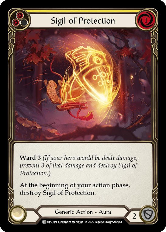 Sigil of Protection (Yellow) [UPR219] (Uprising)  Rainbow Foil