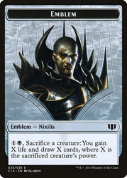Ob Nixilis of the Black Oath Emblem // Zombie (016/036) Double-Sided Token [Commander 2014 Tokens]