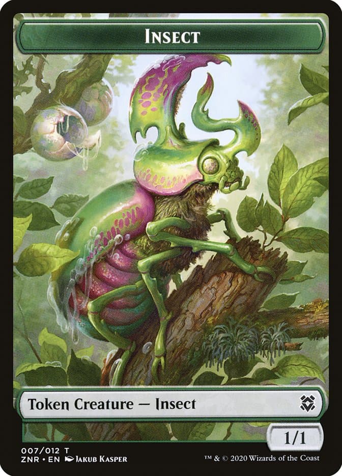 Illusion // Insect Double-Sided Token [Zendikar Rising Tokens]