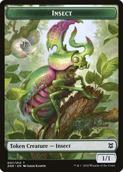 Illusion // Insect Double-Sided Token [Zendikar Rising Tokens]