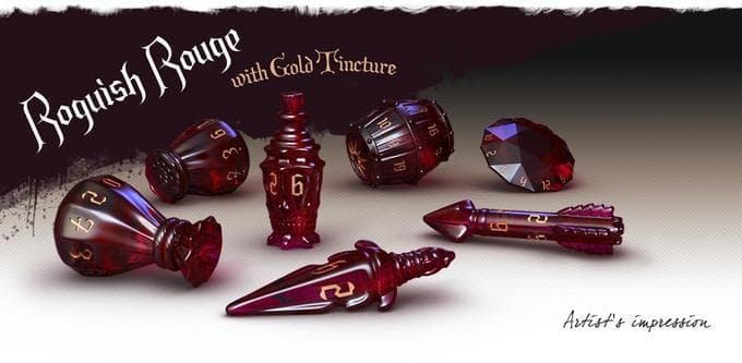 Roguish Rouge | Rogue Set | Polyhero Dice