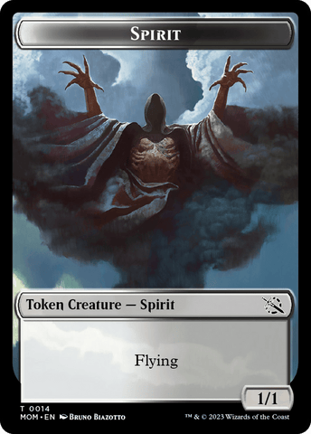Elemental (9) // Spirit (14) Double-Sided Token [March of the Machine Tokens]