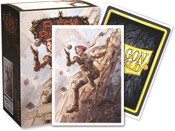 Dragon Shield | Standard Size Sleeves | 100ct | Dash, Inventor Extraordinaire (Flesh and Blood Matte)