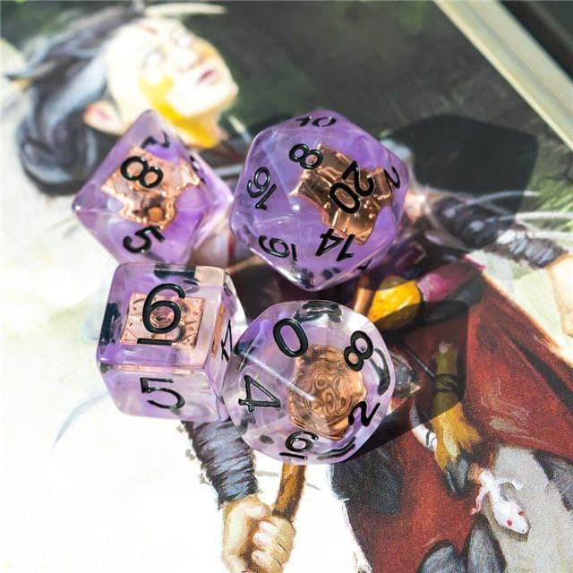 RPG Dice | "Warlock's Tome" | Set of 7