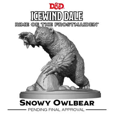D&D Icewind Dale Rime of the Frostmaiden Snowy Owlbear
