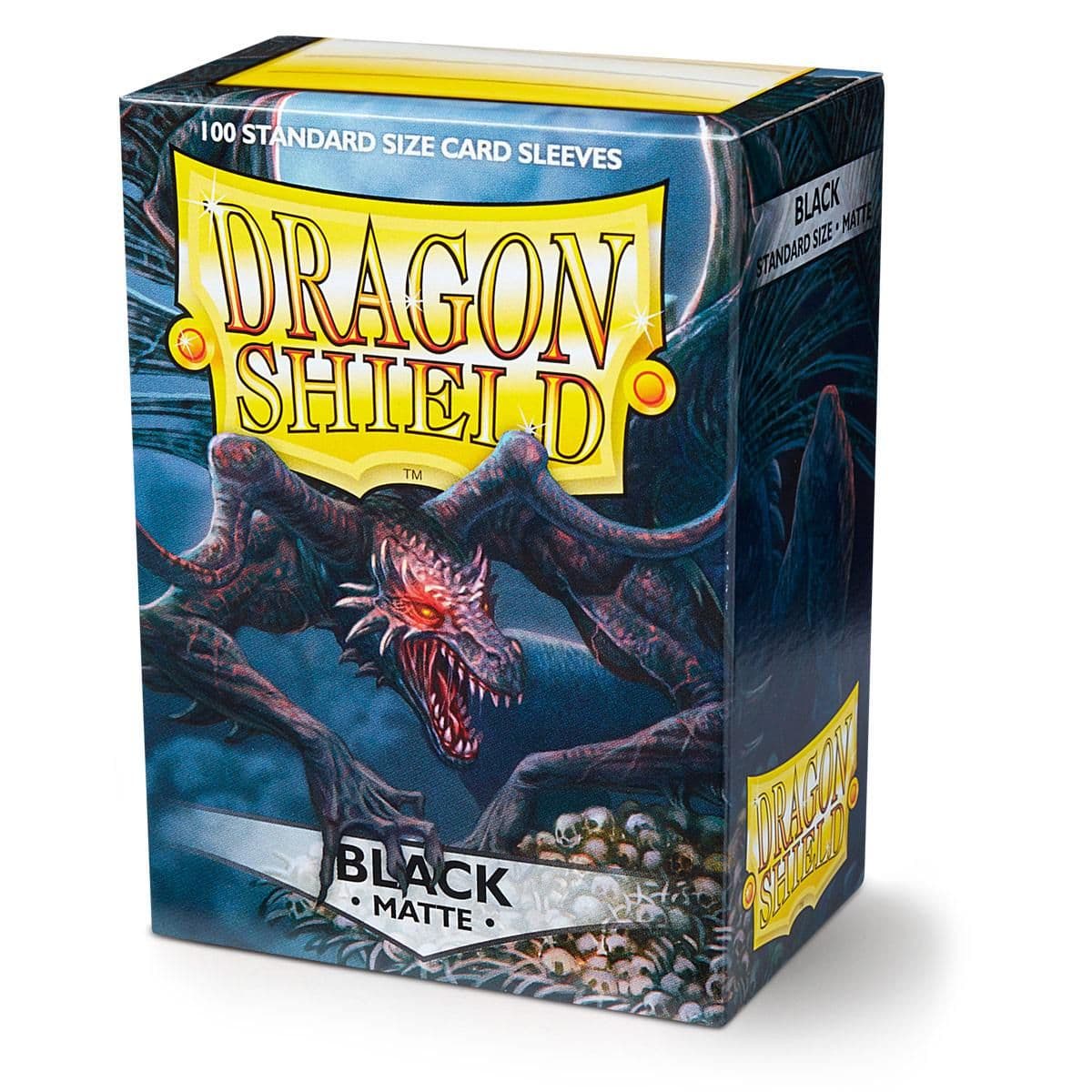 Dragon Shield | Standard Size Sleeves | 100ct | Black (Matte)