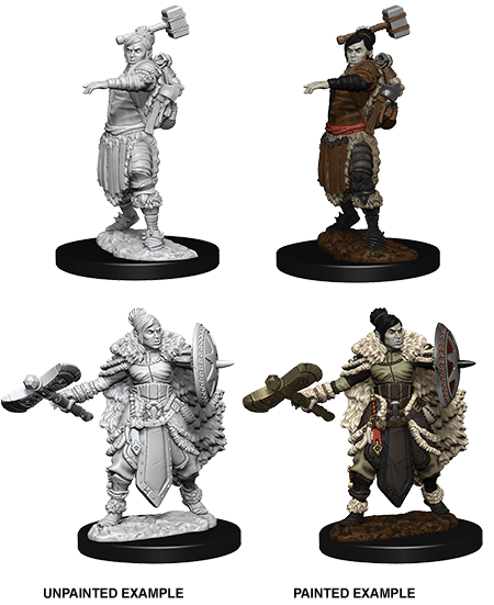 D&D Nolzur's Marvelous Miniatures | Half Orc Barbarian (Female)