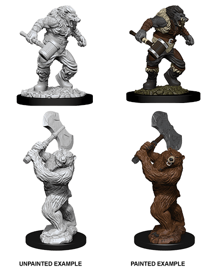 D&D Nolzurs Marvelous Unpainted Miniatures Wereboar & Werebear