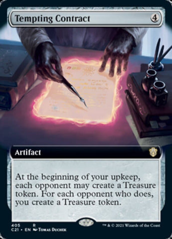 Tempting Contract (Extended Art) [Commander 2021]