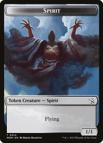 Thopter // Spirit (14) Double-Sided Token [March of the Machine Tokens]