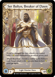 Ser Boltyn, Breaker of Dawn // Boltyn [MON029 // MON030] 1st Edition Normal