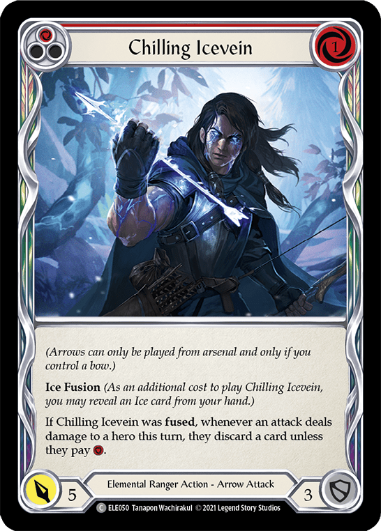 Chilling Icevein (Red) [ELE050] (Tales of Aria)  1st Edition Normal