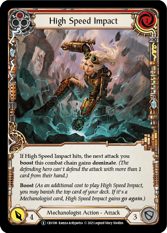High Speed Impact (Red) [U-CRU106] (Crucible of War Unlimited)  Unlimited Rainbow Foil