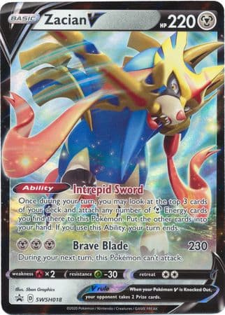 Zacian V SWSH018/307 - SWSH Sword & Shield Promo Cards Holofoil