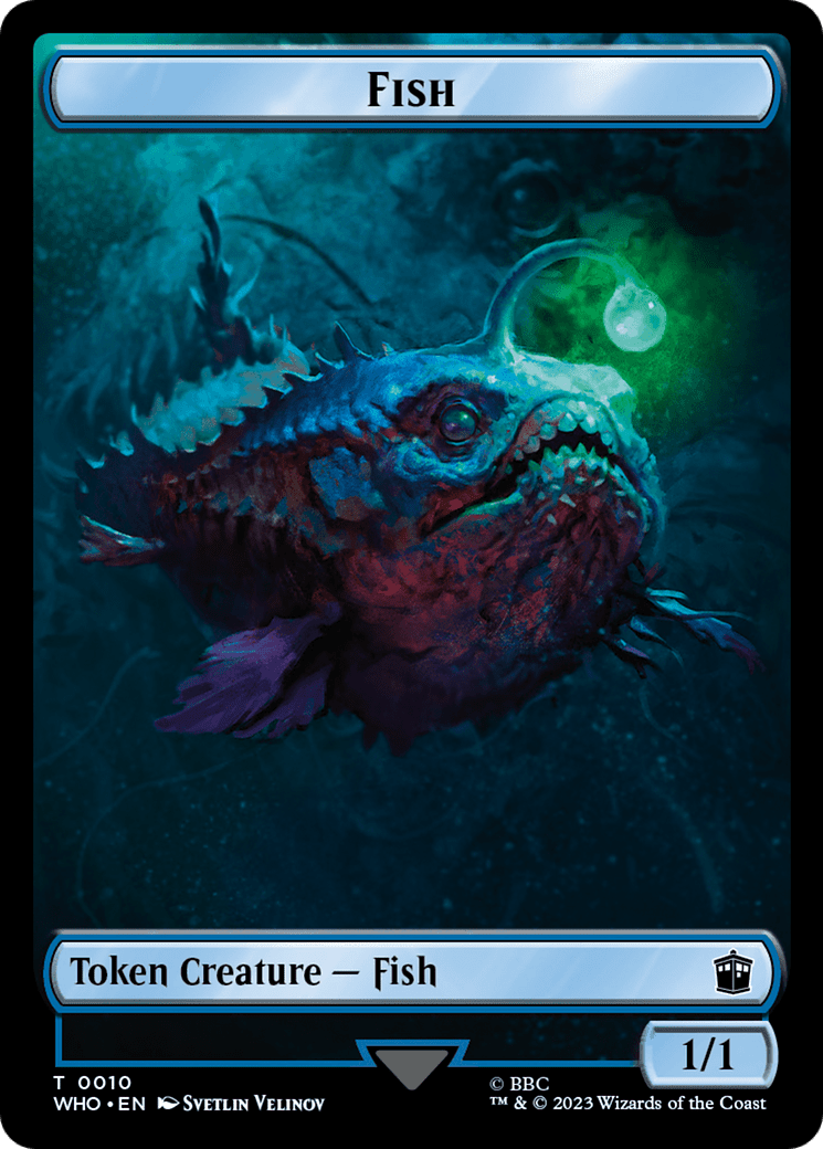 Fish // Food (0026) Double-Sided Token [Doctor Who Tokens]