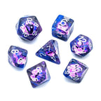 Polyhedral Dice Set | Resin | "Sea Dragon's Eye" | Set of 7 (D0112)