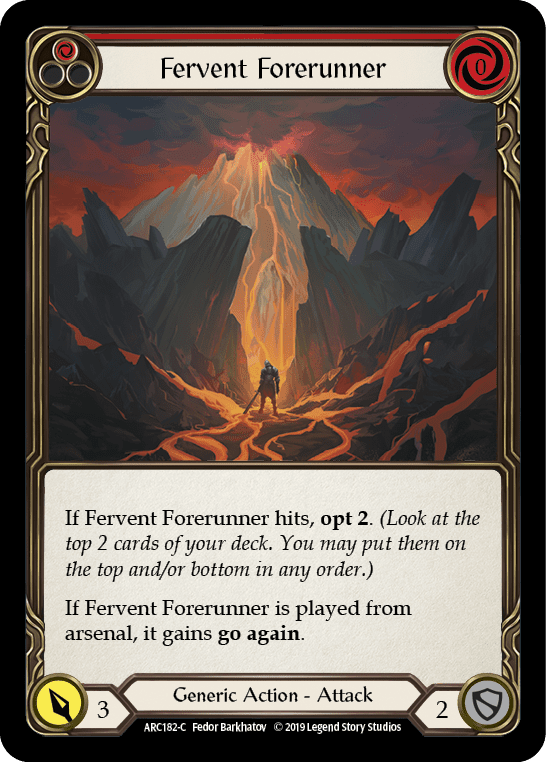 Fervent Forerunner (Red) [ARC182-C] (Arcane Rising)  1st Edition Normal