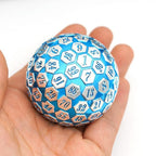 Metal Dice | d100 "Blue Mithril" Plated