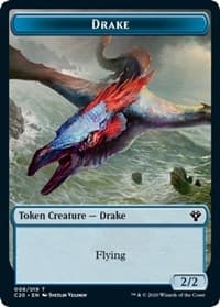 Drake // Insect (018) Double-Sided Token [Commander 2020 Tokens]