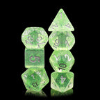 Polyhedral Dice Set | Acrylic | "Light Refreshment" | Set of 7 (D0152)