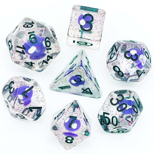 RPG Dice | "Magic Mushroom" Purple | Set of 7