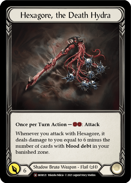 Hexagore, the Death Hydra [U-MON121-RF] (Monarch Unlimited)  Unlimited Rainbow Foil