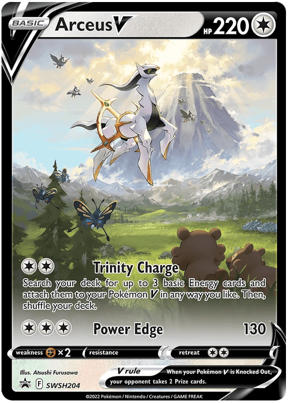 Arceus V SWSH204/307 - SWSH Sword & Shield Promo Cards Holofoil