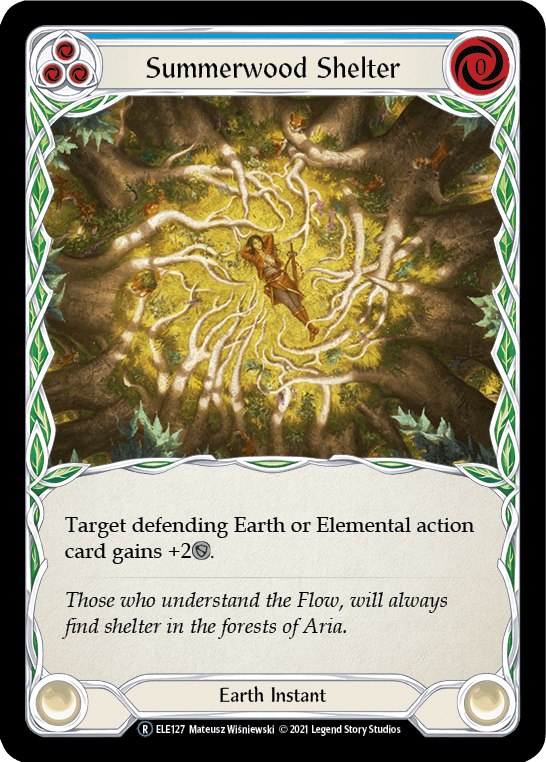 Summerwood Shelter (Blue) [U-ELE127] Unlimited Rainbow Foil