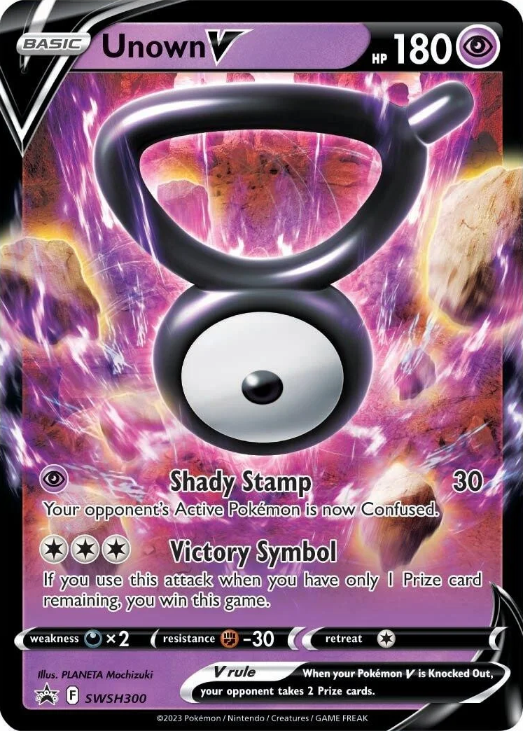 Unown V SWSH300- SWSH Sword & Shield Promo Cards Holofoil
