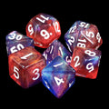 RPG Dice | "Incandescence" (White Ink) | Set of 7
