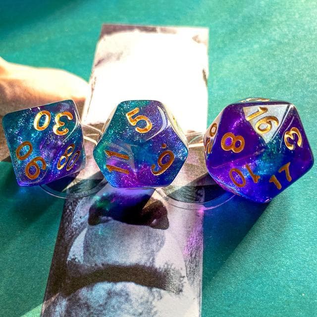 RPG Dice | "Tropical Wonder" | Set of 7