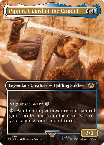 Pippin, Guard of the Citadel (Borderless Alternate Art) [The Lord of the Rings: Tales of Middle-Earth]