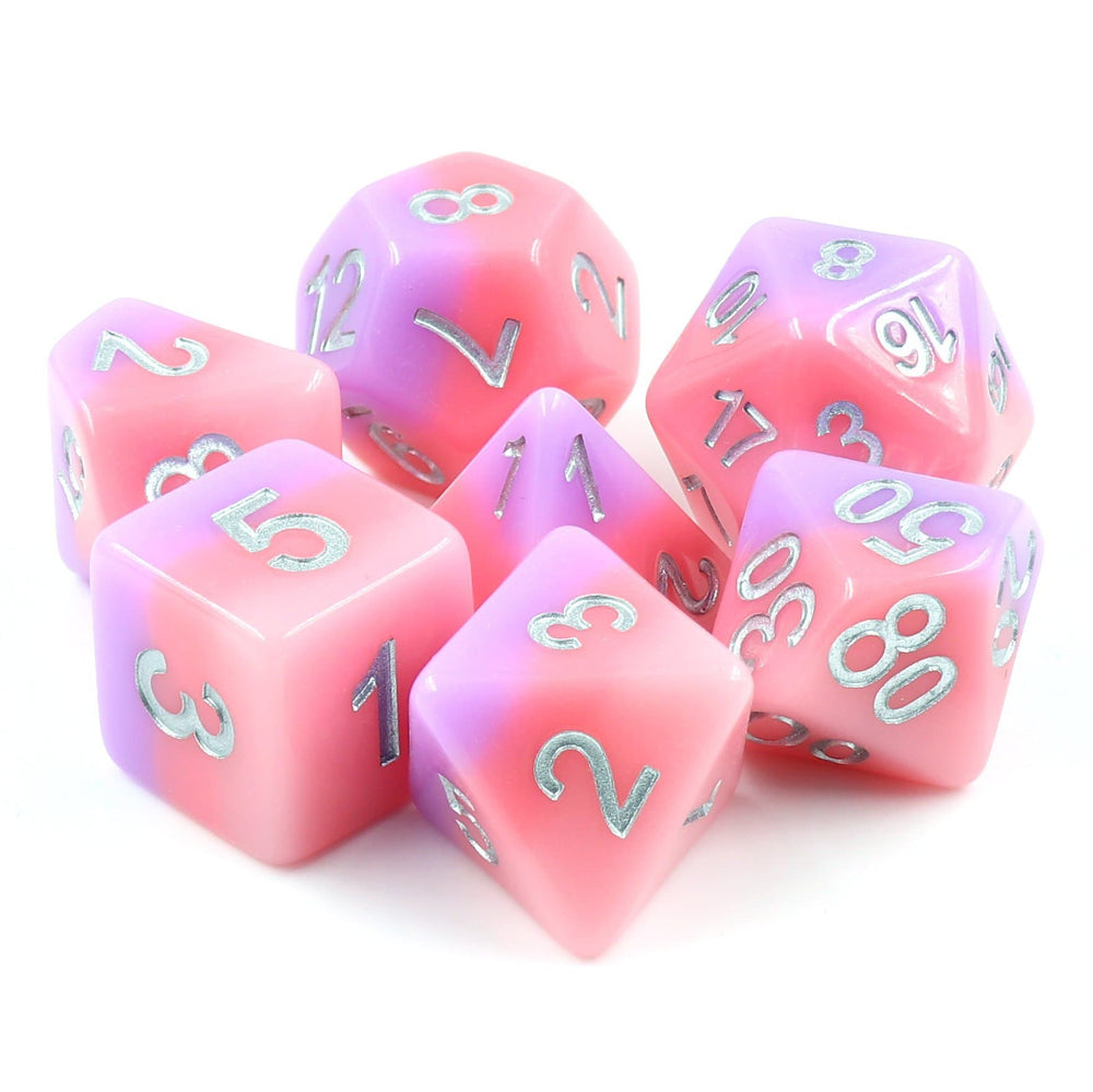 RPG Dice | Pastel Candy "Sleeping Beauty" | Set of 7