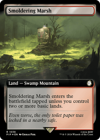 Smoldering Marsh (Extended Art) (Surge Foil) [Fallout]