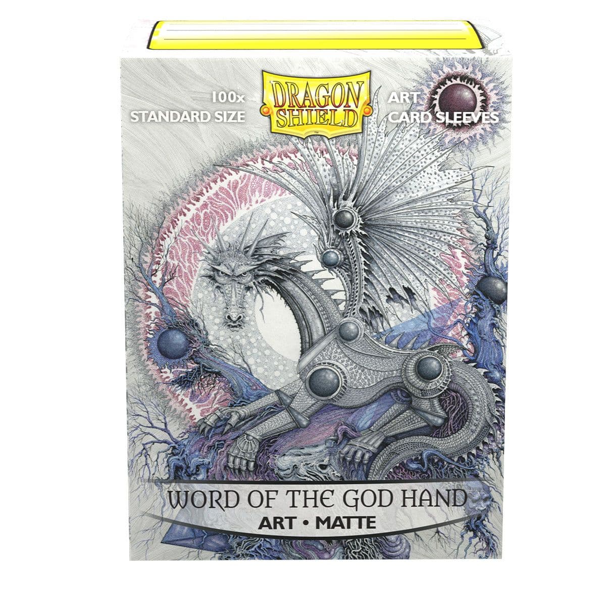 Dragon Shield | Standard Size Sleeves | 100ct | Word of the God Hand (Art Matte)