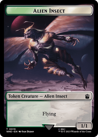 Copy // Alien Insect Double-Sided Token [Doctor Who Tokens]