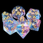 RPG Dice | "Scattered Stars" (Sharp Edged) | Set of 7