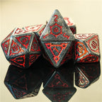 Large Polyhedral Dice Set | "Chunky Castle" Iron Keep | Set of 7 (D1011)