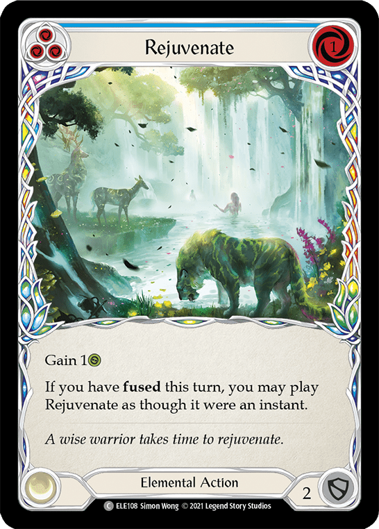 Rejuvenate (Blue) [ELE108] (Tales of Aria)  1st Edition Normal