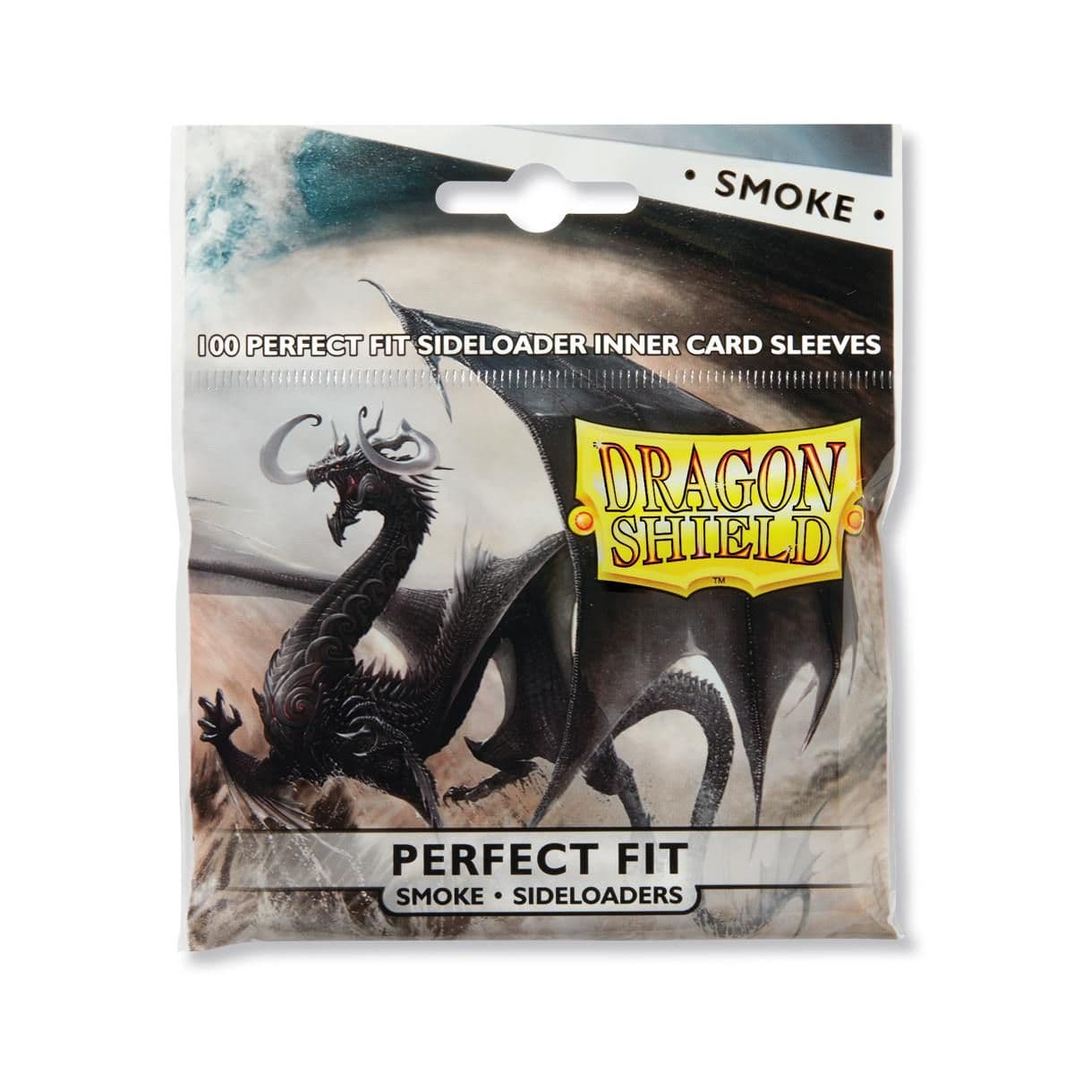Dragon Shield | Standard Size Inner Sleeves | 100ct | Smoke Sideloader (Perfect Fit)