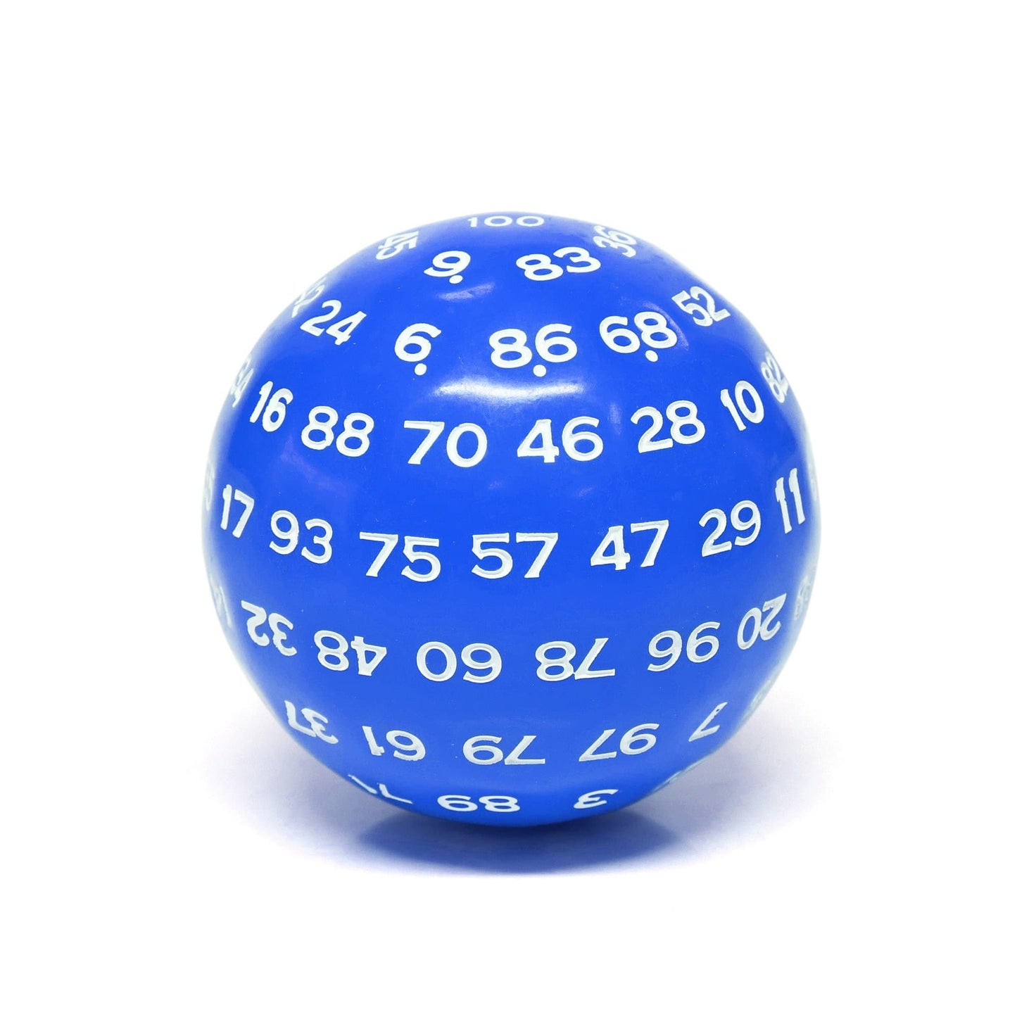 RPG Dice | d100 | Solid Blue | White Ink