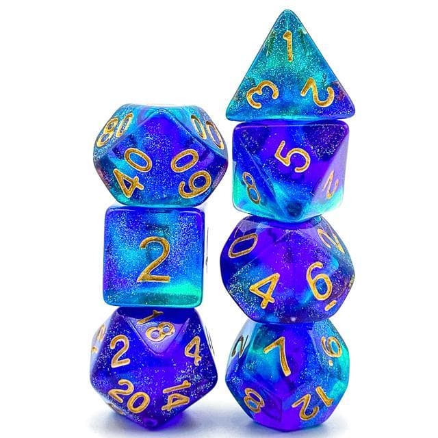 RPG Dice | "Tropical Wonder" | Set of 7