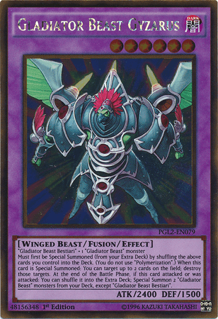 Gladiator Beast Gyzarus [PGL2-EN079] Gold Rare