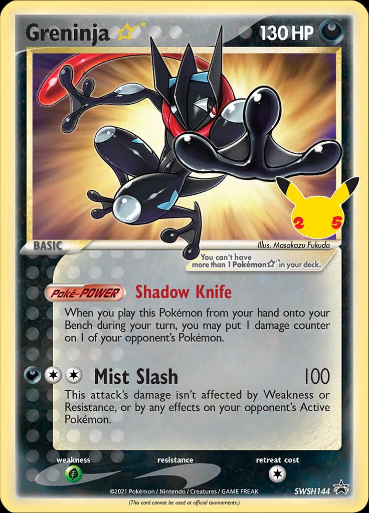 Greninja Star SWSH144  - Holofoil SWSH Sword & Shield Promo Cards - Promo