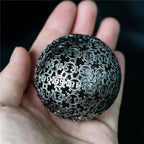 Metal Dice | d100 "Hollow Gear" Silver