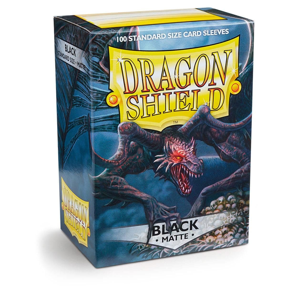 Dragon Shield | Standard Size Sleeves | 100ct | Black (Matte)