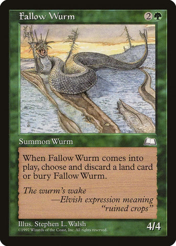 Fallow Wurm [Weatherlight]